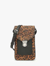 Telefoontas Leopard Leder Paul marius Zwart leopard TELEPLEO